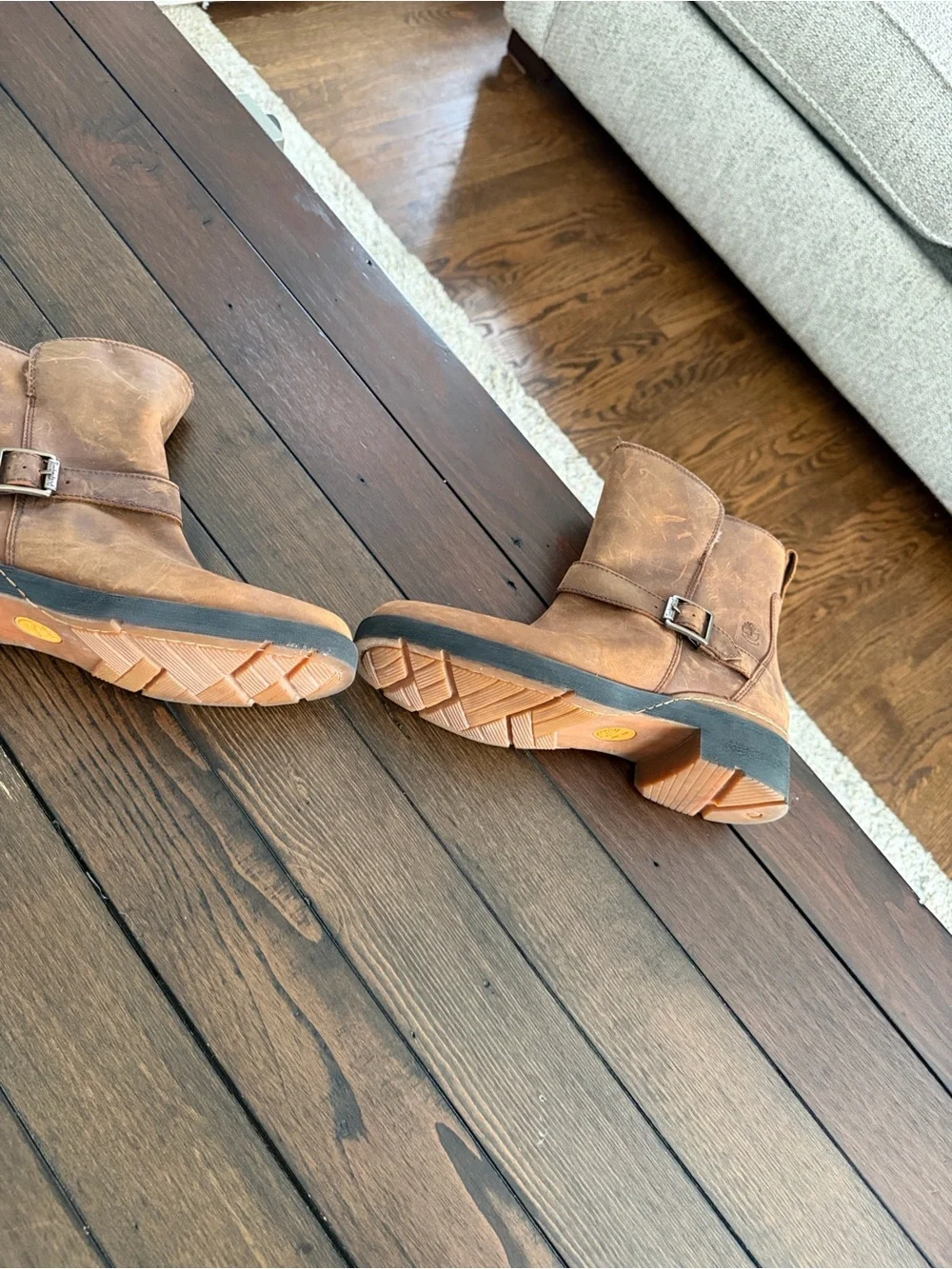 Timberland Brown Suede Shearling Ankle Booties